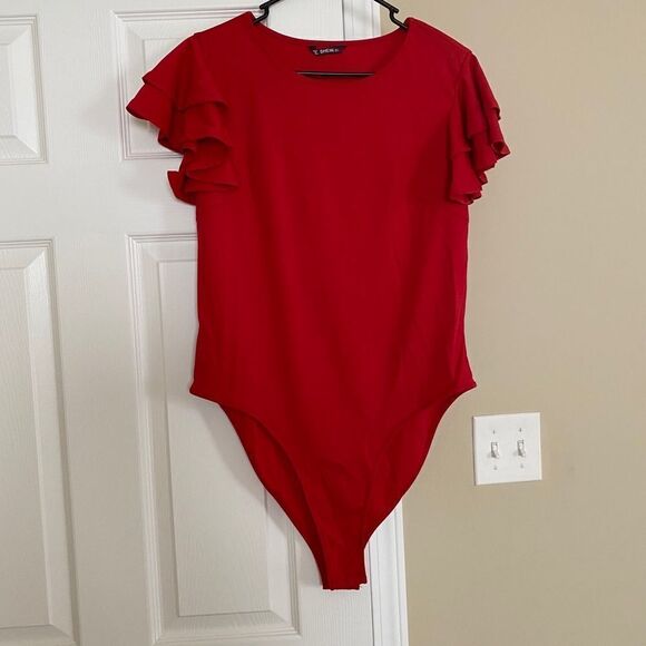SHEIN Tops - SHEIN red bodysuit